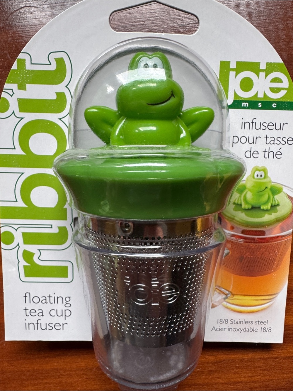 Joie Green Frog Floating Tea Cup Infuser with Stainless Mesh